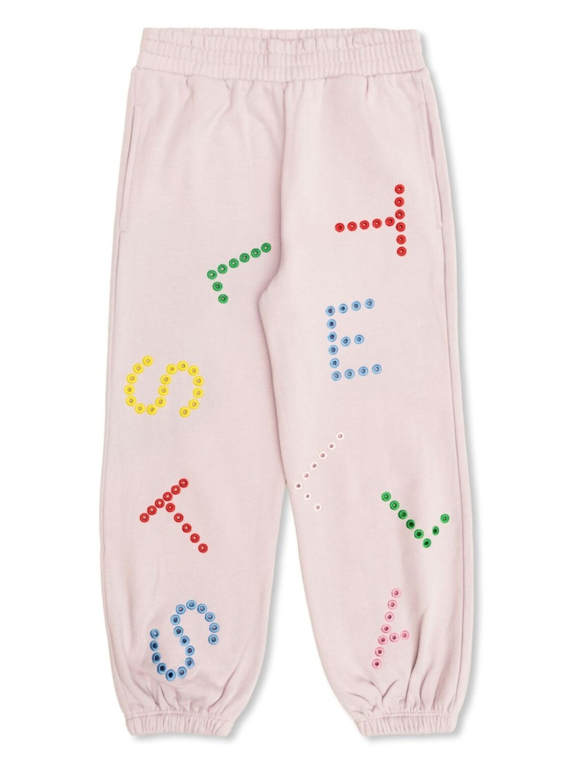 

Stella McCartney Kids джоггеры с логотипом, фиолетовый