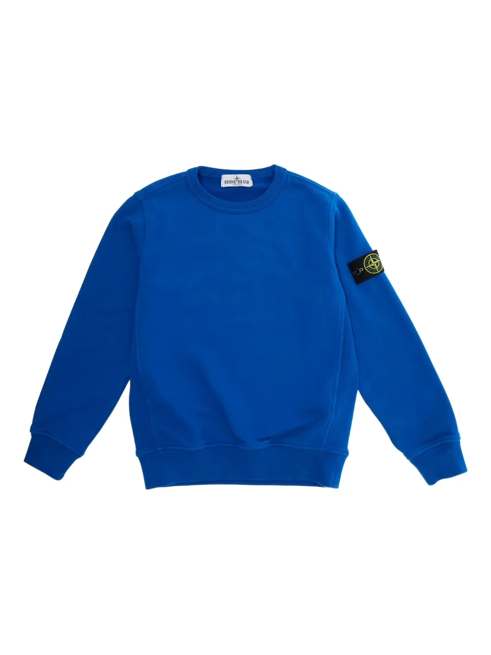 

Толстовка с круглым вырезом и нашивкой-логотипом Stone Island Junior, синий