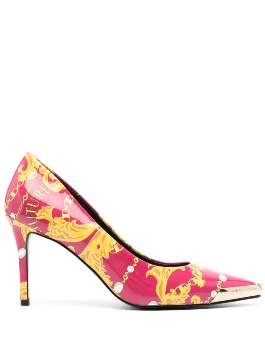 

Versace Jeans Couture туфли с принтом Chain Couture, розовый
