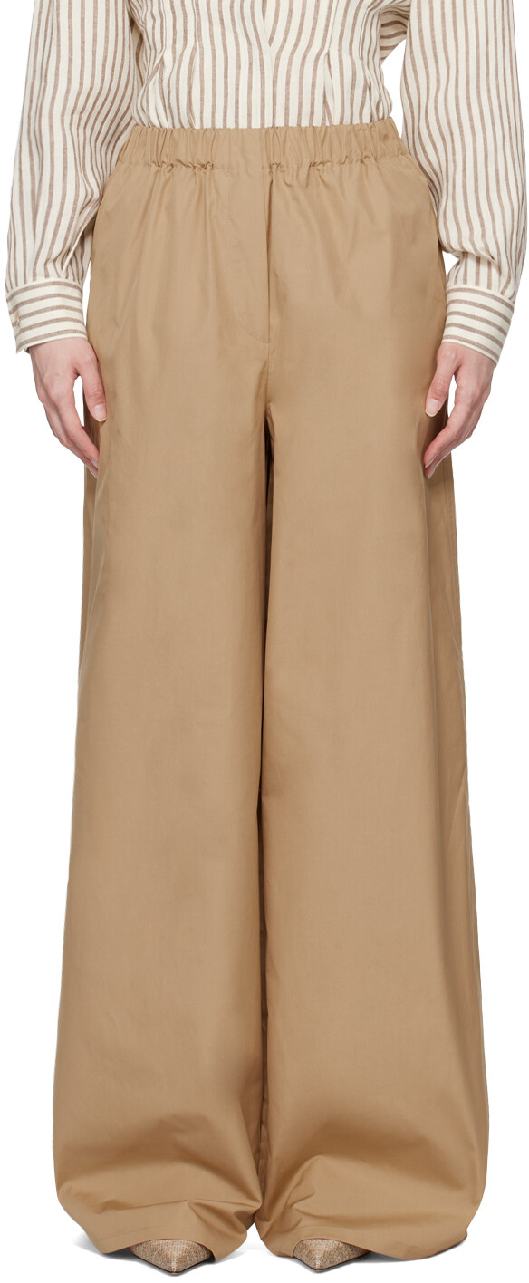 

Бежевые брюки Navigli Max Mara
