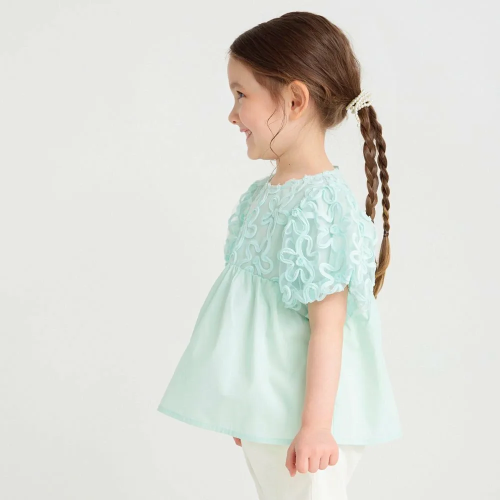 Блузка из цветочного тюля Branshes, Light green