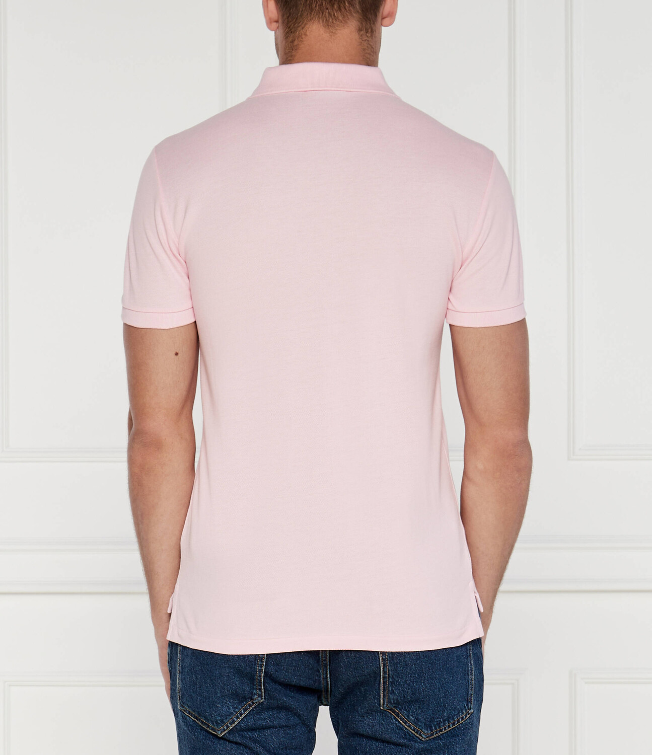 Поло POLO RALPH LAUREN Slim Fit, роза — фото 4
