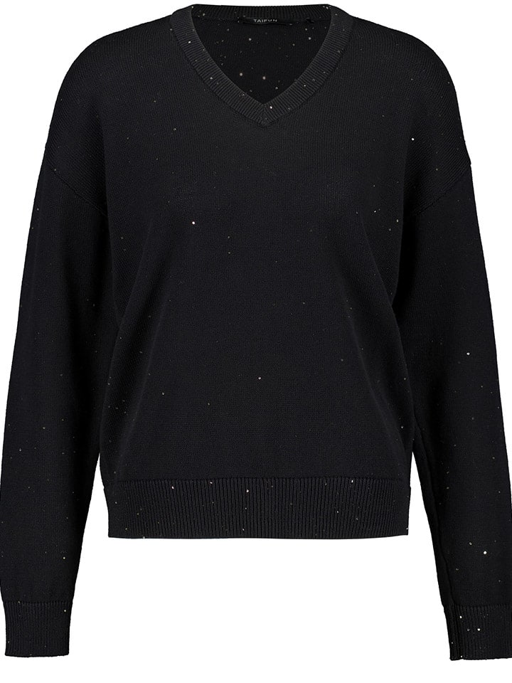 

TAIFUN Черный свитер