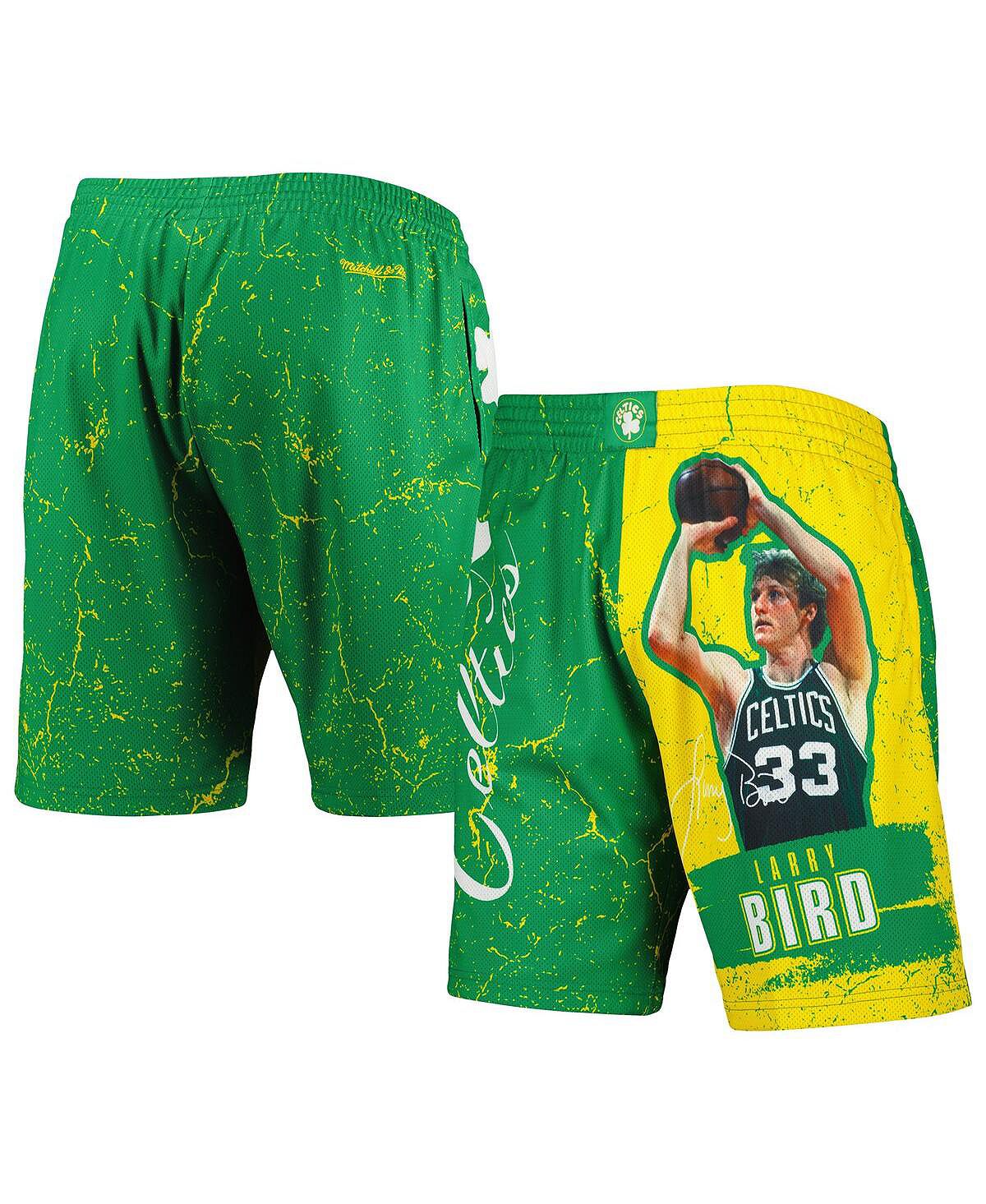 

Мужские шорты Larry Bird Green Boston Celtics Hardwood Classics Player Burst Mitchell & Ness