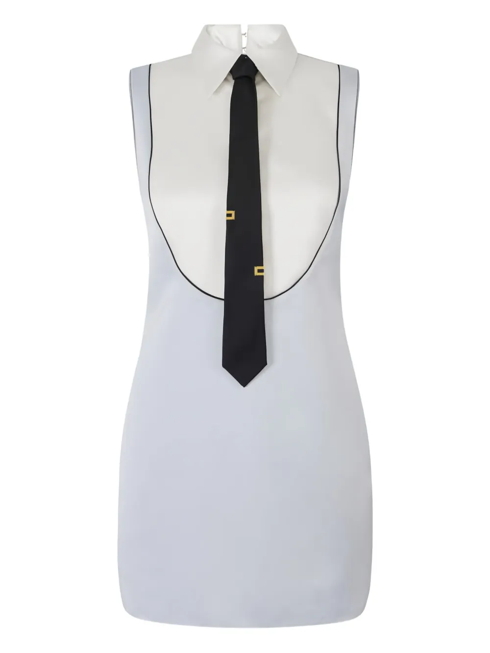 

Мини-платье с галстуком-воротником Elisabetta Franchi, синий