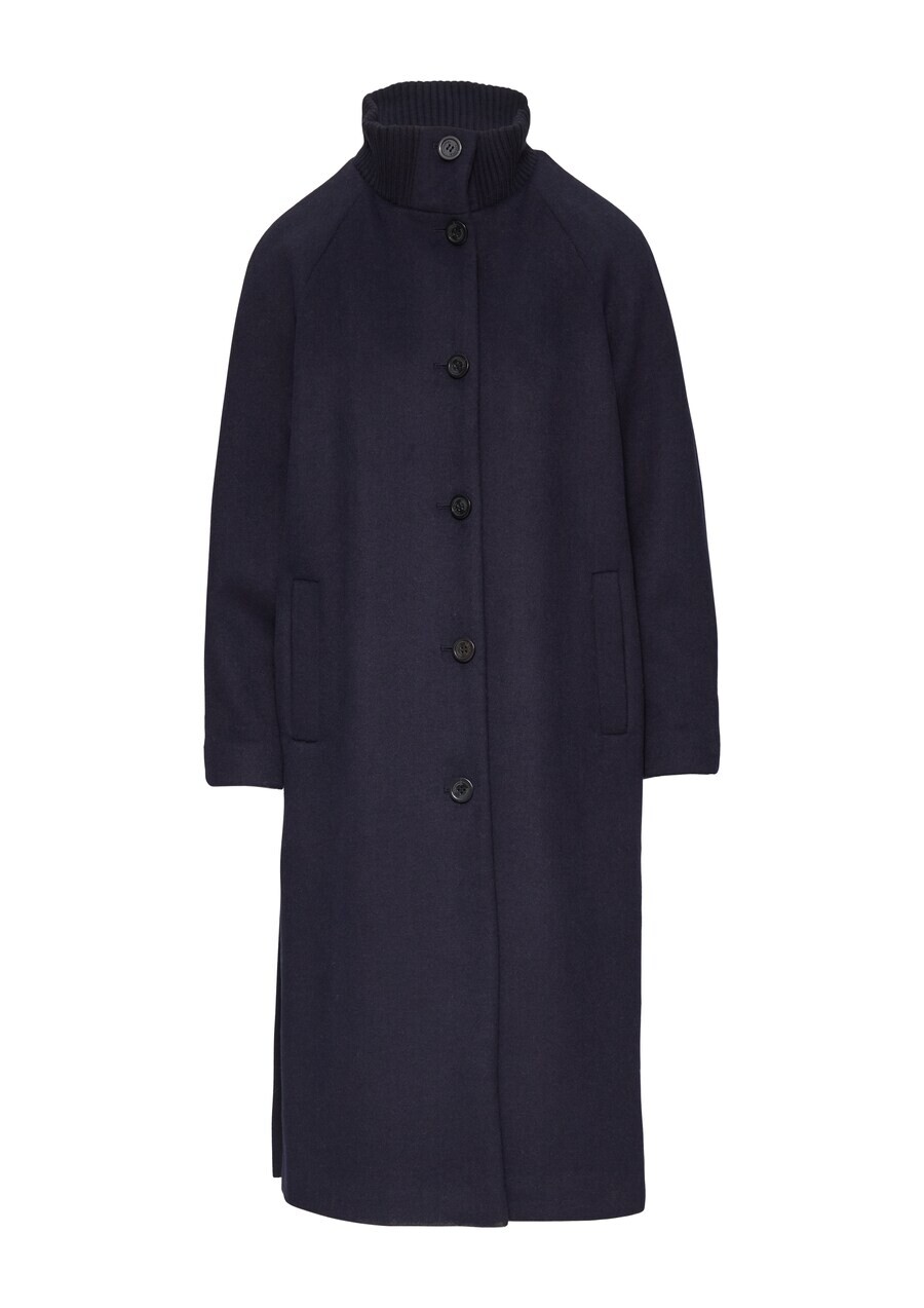 

Шерстяное пальто COMMA Winter Coat, темно-синий