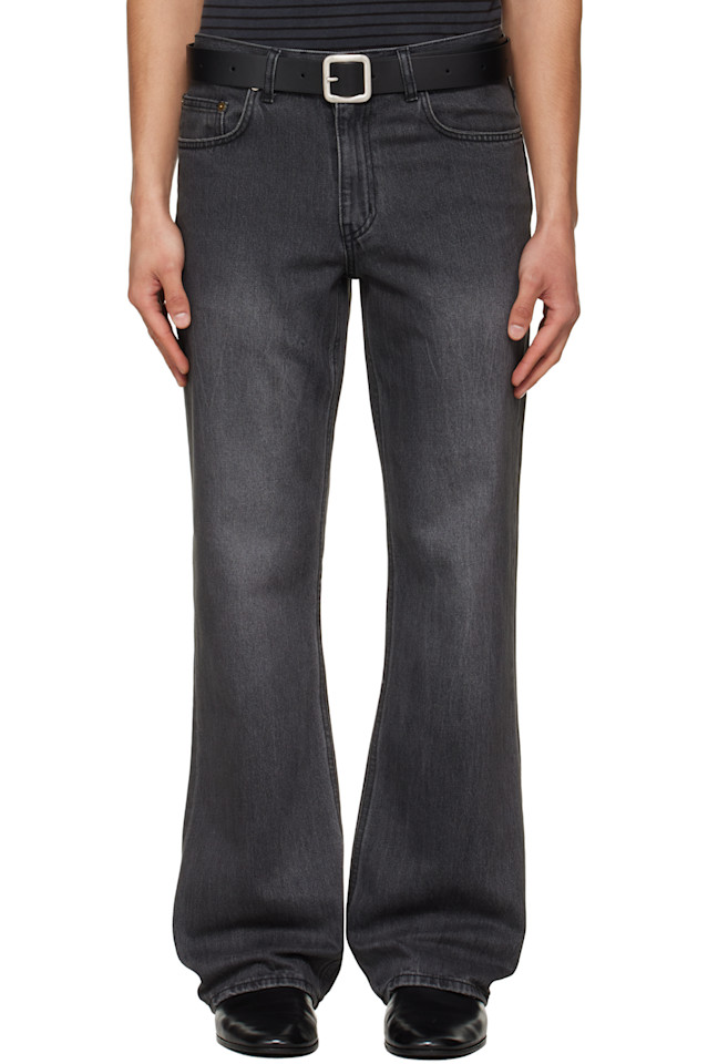 

Tonywack Черные джинсы-клеш с потертостями