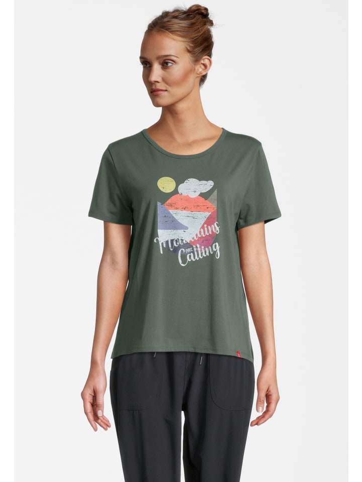 

Krimson Klover Футболка с графическим принтом Alia в горном стиле