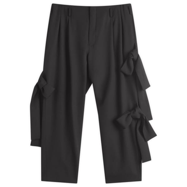 

Брюки из шерстяного габардина с узлом Comme Des Garçons Homme Plus, черный