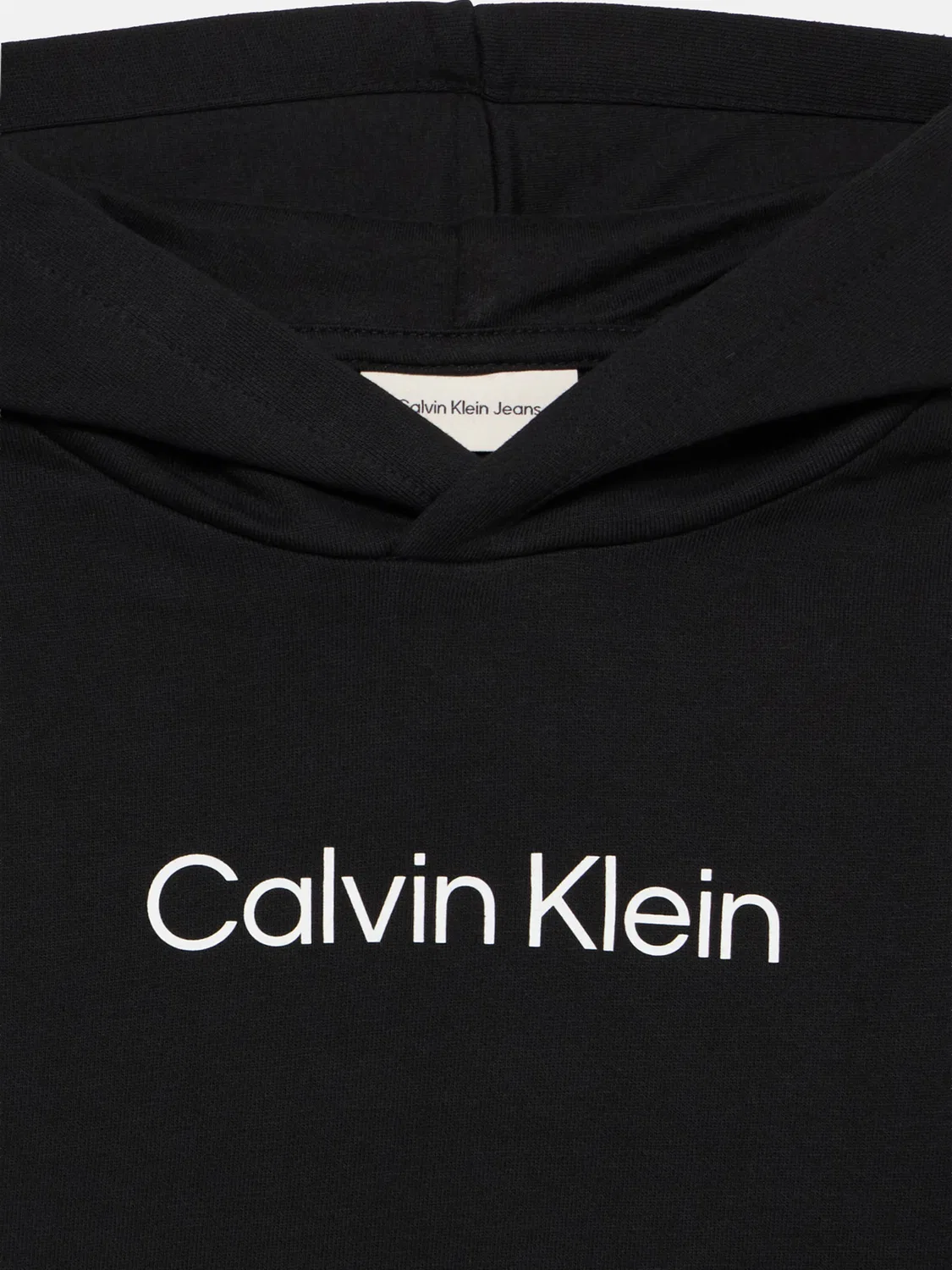 Толстовка Calvin Klein Jeans с логотипом, черная — фото 3