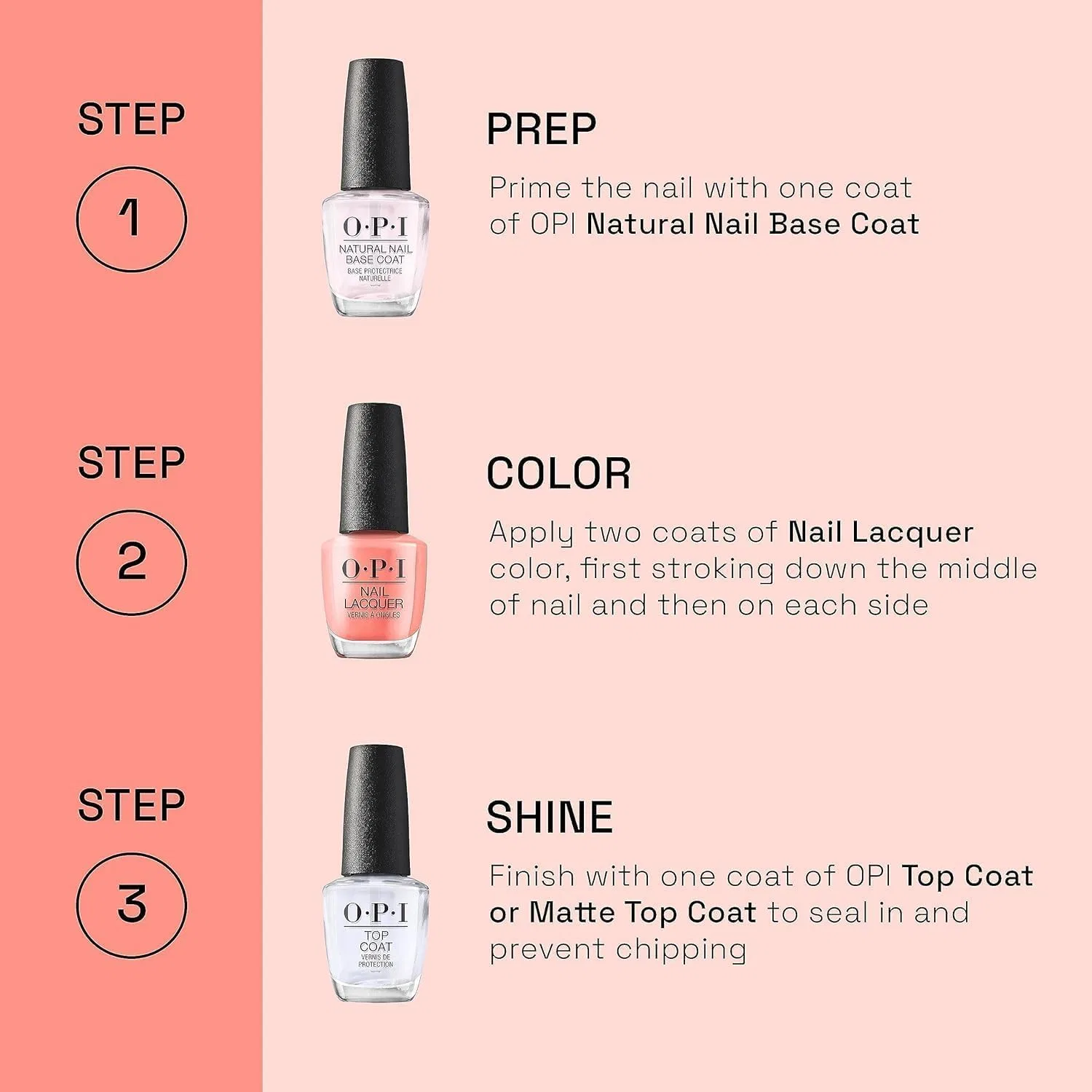 Прозрачное верхнее покрытие для ногтей от OPI, 15 мл Opi — фото 3