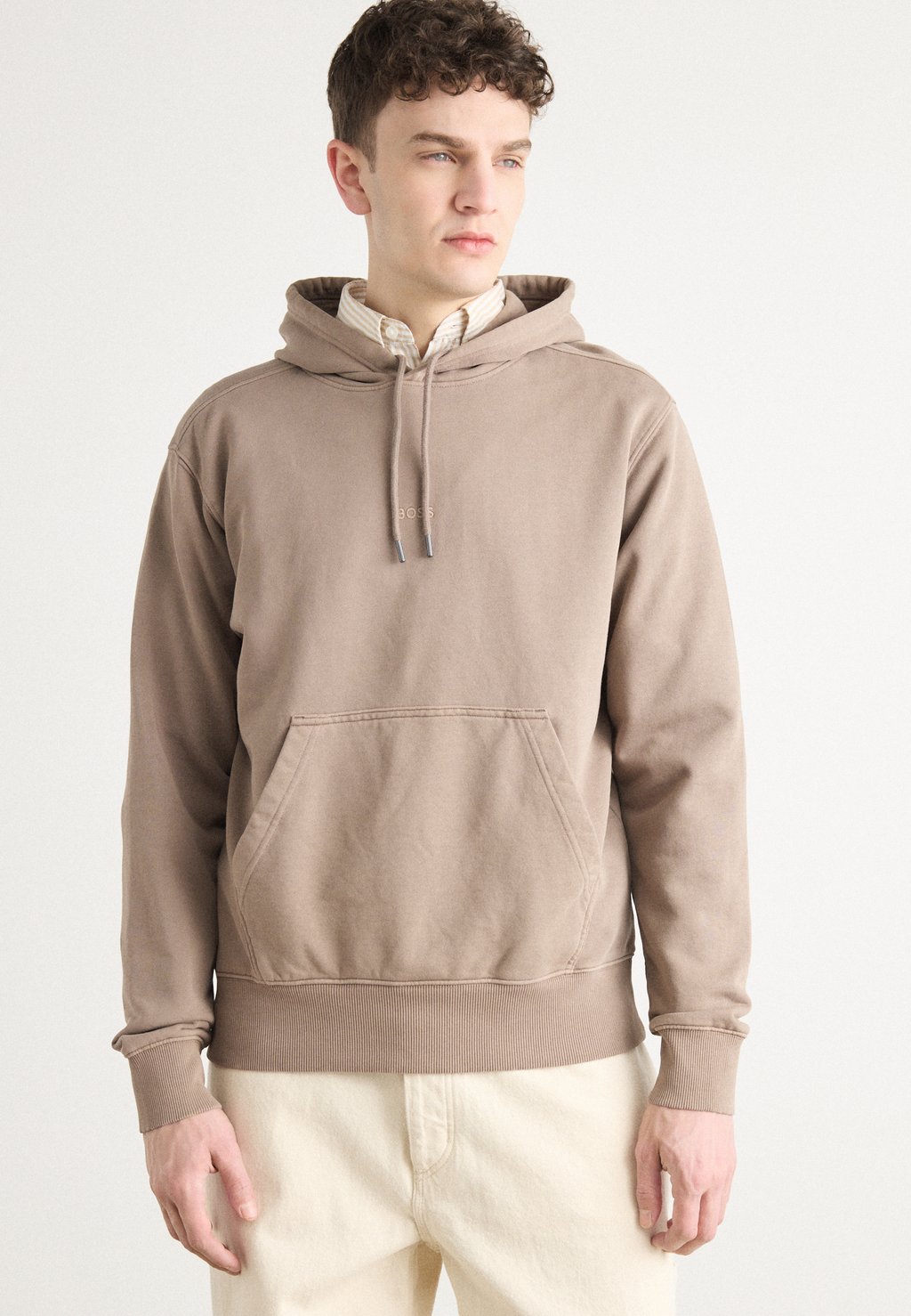 

Толстовка с капюшоном WE DYE HOOD - Sweatshirt BOSS, бежевый
