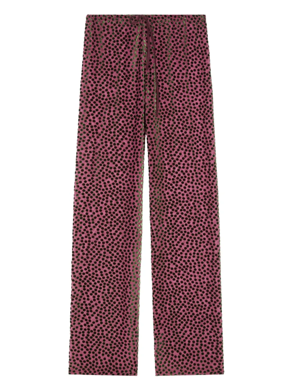 

Эластичные брюки в горошек DRIES VAN NOTEN, розовый
