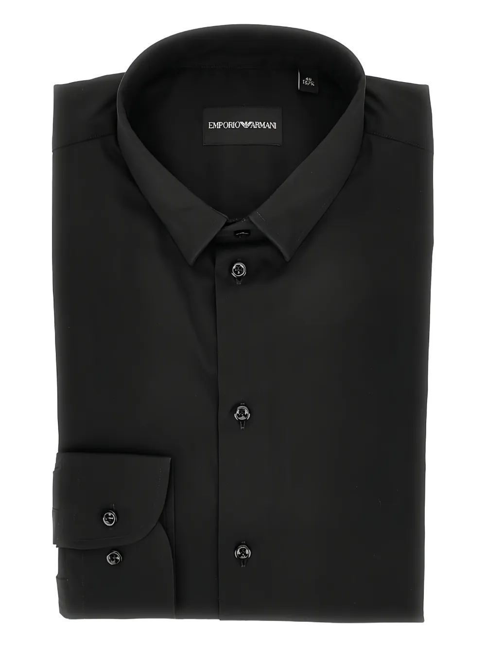 

Рубашка с пуговицами на манжетах EMPORIO ARMANI, черный