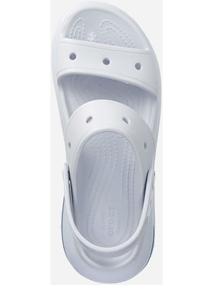 Сандалии на плоской подошве Crocs, светло-синий — фото 3