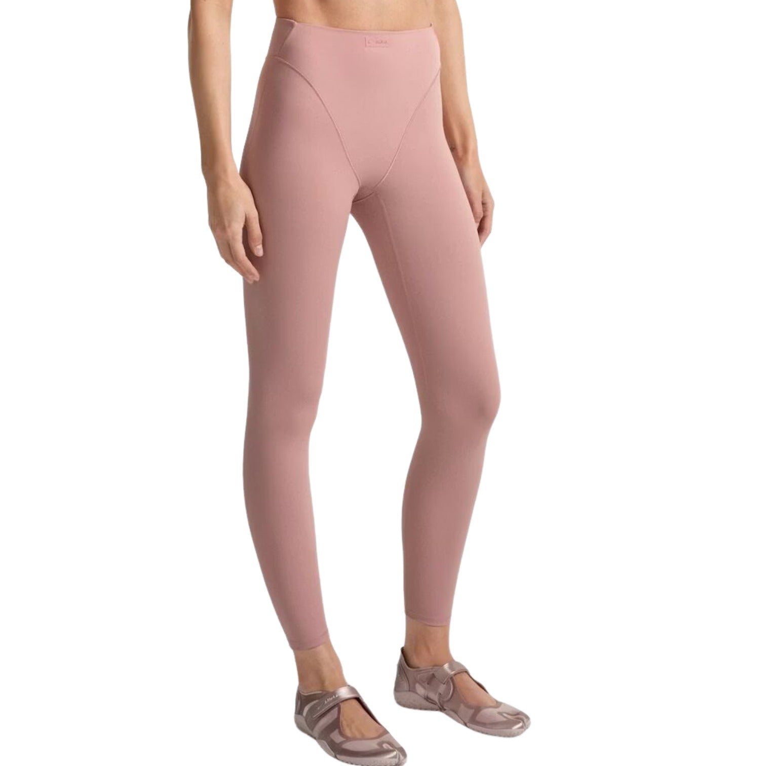 (WMNS) Nike x SKIMS Матовые леггинсы с V-образным вырезом, 26 дюймов, цвет «Гималайский» — фото 2