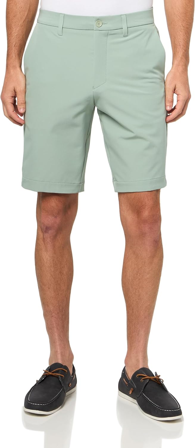 

BOSS Мужские техно-твилловые чинос шорты, Iceberg Green