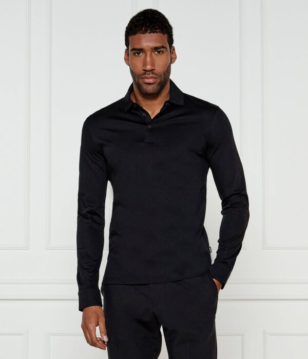 

Рубашка поло Slim fit Boss, черный