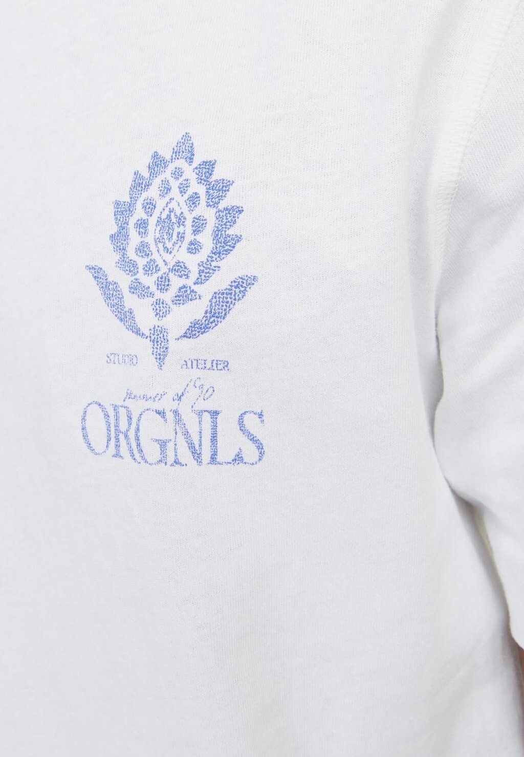 

Футболки с принтом NOTO GRAPHIC KURZARM Jack & Jones, белый