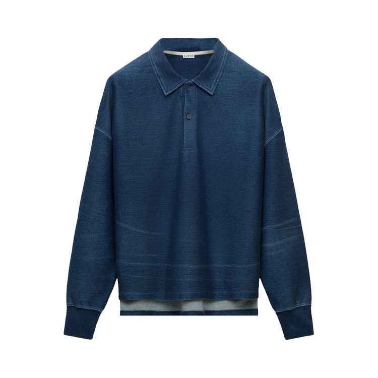

Толстовка Loewe Polo Sweatshirt 'Indigo Blue', синий