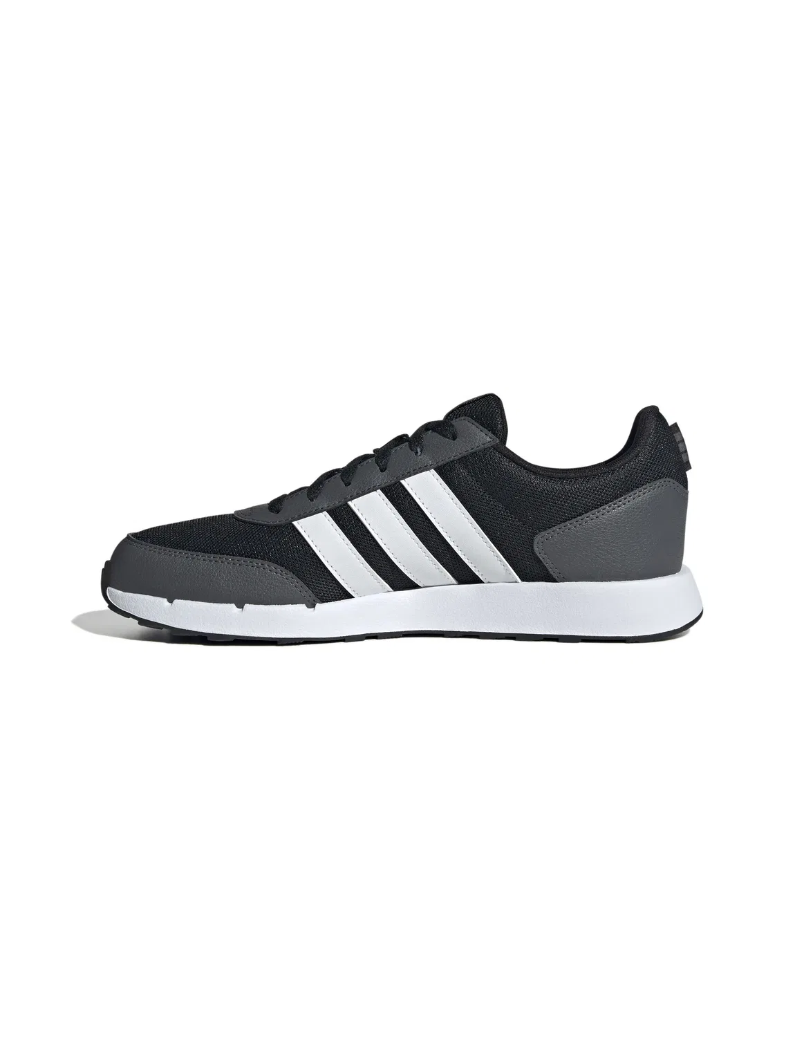 Кроссовки низкие Run 5 Adidas core black/white/grey six — фото 3