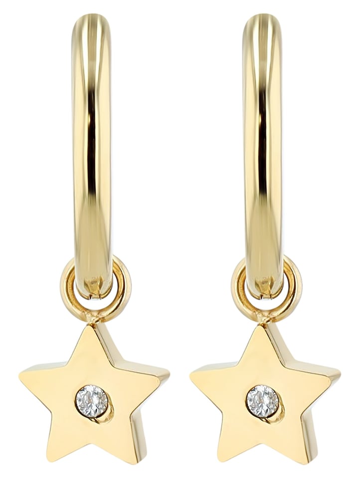 

Adeliás Женский кулон - кулон в виде звезды из нержавеющей стали со стразами в золотой оправе