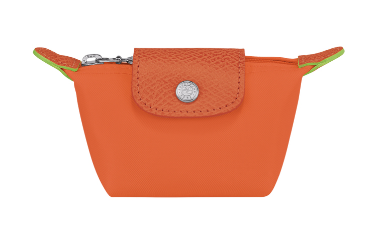 

LONGCHAMP Женский клатч-портмоне Le Pliage Green из переработанного холста, оранжевый цвет