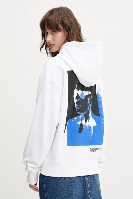 

Хлопковая толстовка Karl Lagerfeld Jeans, белый
