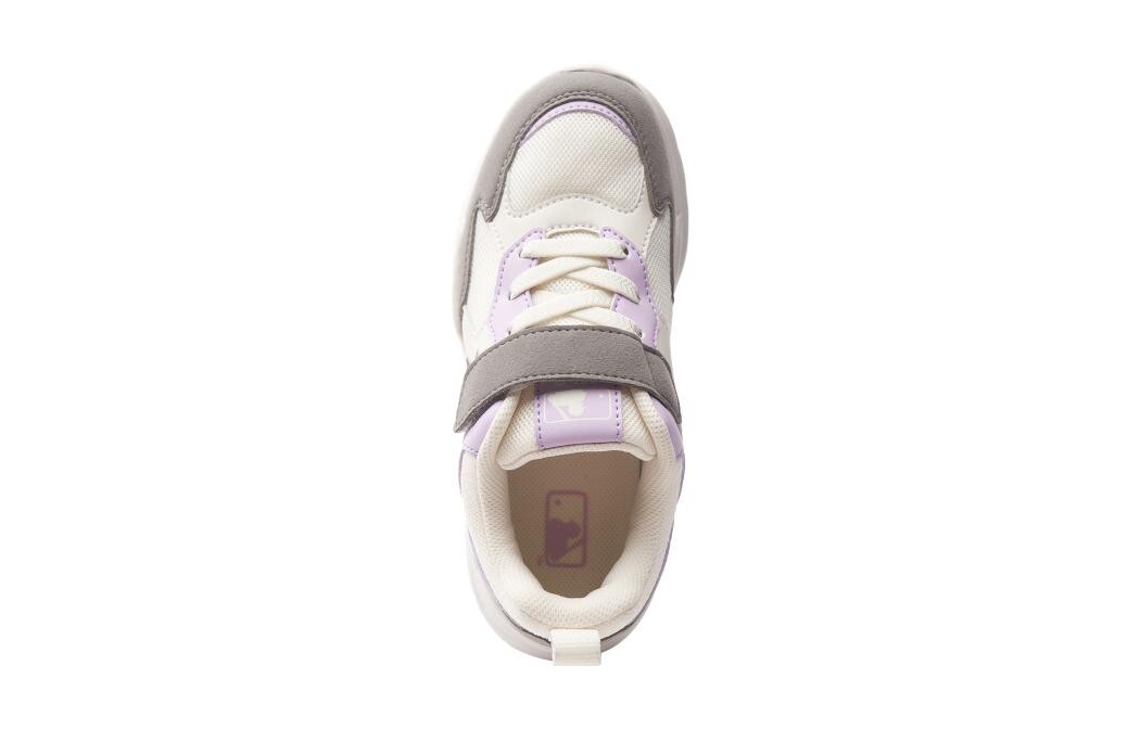 Кроссовки MLB Kids Lifestyle Shoes Kids Low-top Rice Gray Purple, фиолетовый — фото 4