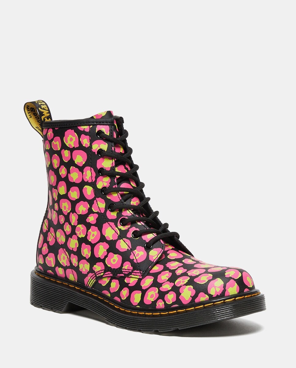 Детские сапоги Dr. Martens с фантазийным принтом, мультиколор — фото 3