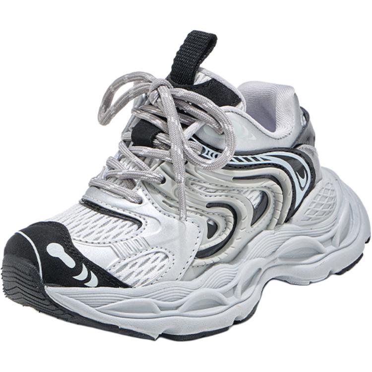 

Амортизирующие износостойкие низкие повседневные детские кроссовки Kids' Satchi, серый