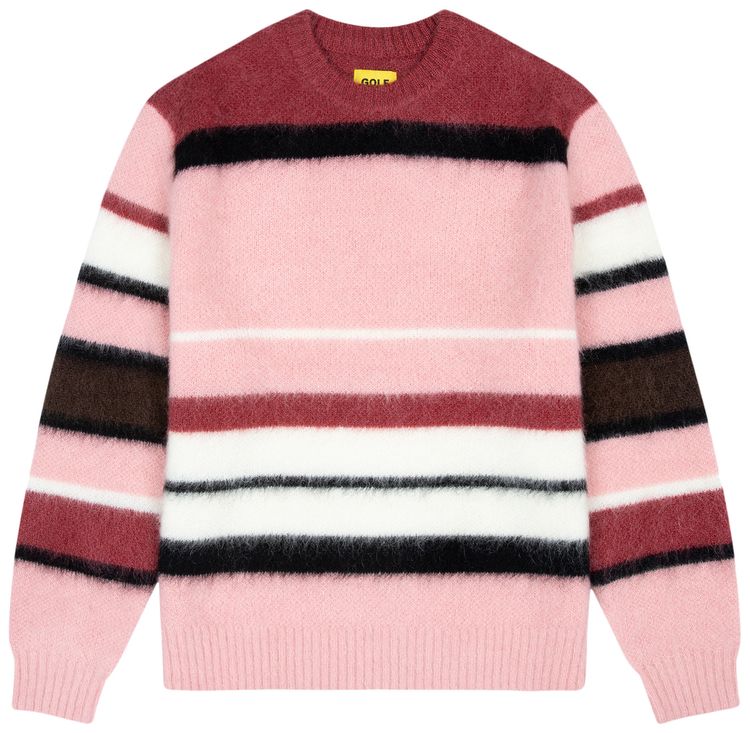 

Свитер GOLF WANG Mohair Striped Sweater 'Pink', розовый