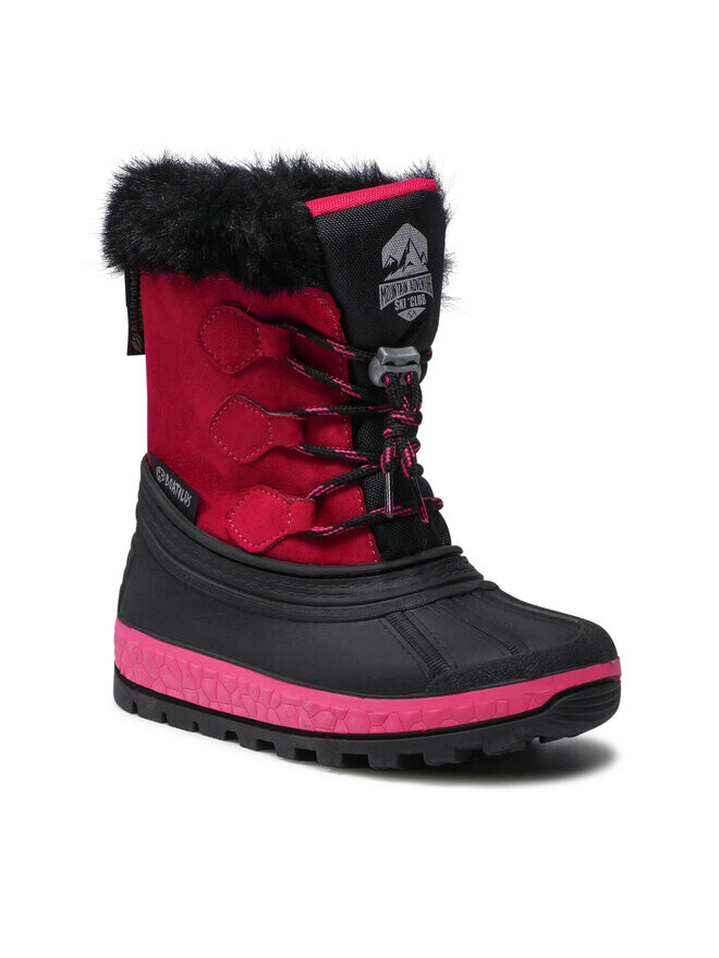 Зимние Ботинки Boatilus Youth Joggy Sint Leather Boot NJ16 VAR.21ZU Rosa, розовый/черный — фото 2