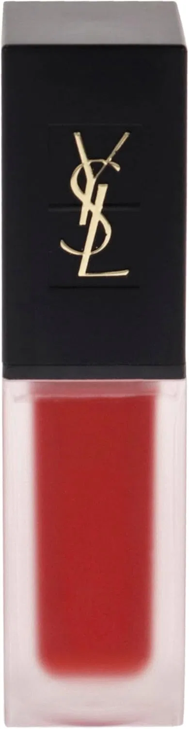 Матовая жидкая помада Yves Saint Laurent Couture Velvet Cream, оттенок 201 Rouge Tatouage, 6 мл — фото 2