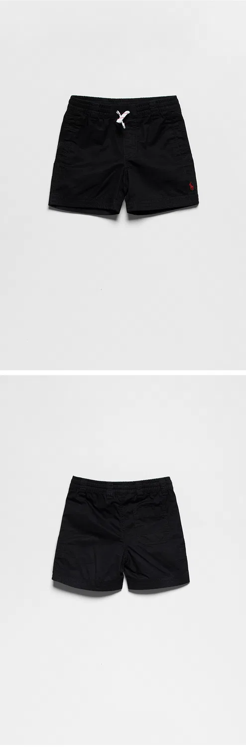 Детские хлопковые чиносы на шнурке чёрные от Polo Ralph Lauren Children — фото 3