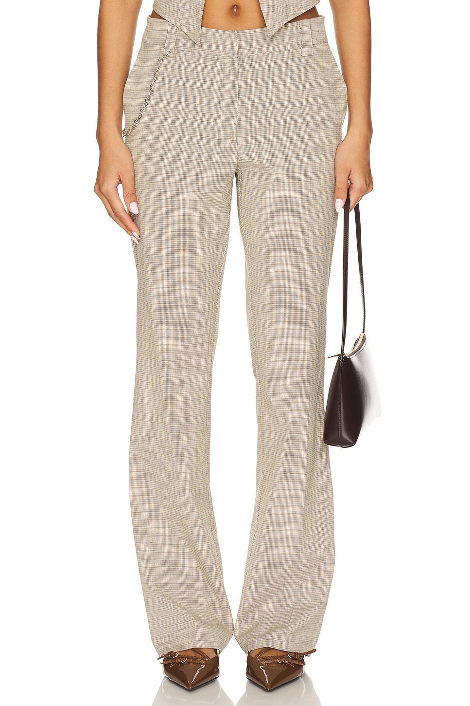 

Брюки Bessette от Lioness, beige gingham