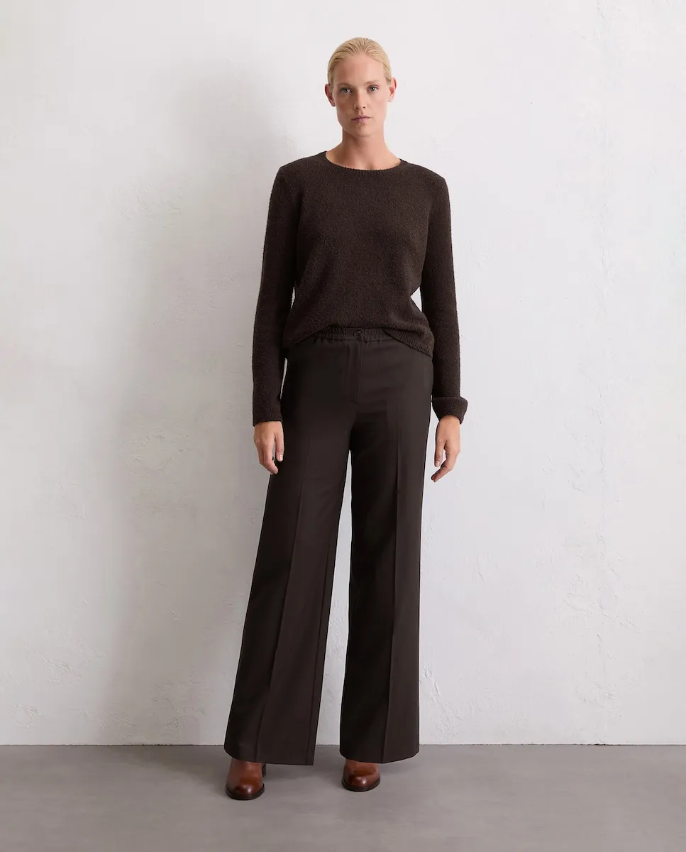 

Женский джемпер из буклированной пряжи стандартного кроя MARC O'POLO, темно-коричневый