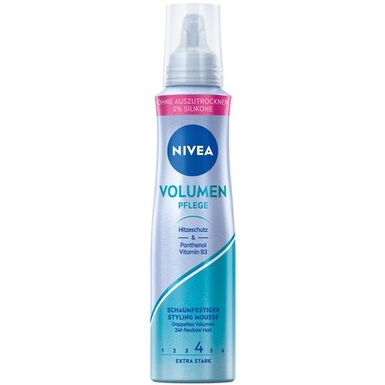 

Пенка для укладки волос Extra Strong, 150 мл, уровень фиксации 4, Nivea