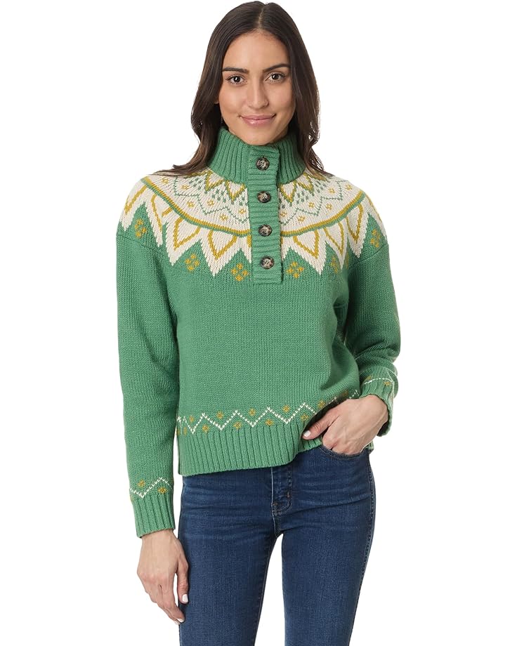 

Свитер Toad&Co Moss Point Henley Sweater, цвет Ivy Fair Isle