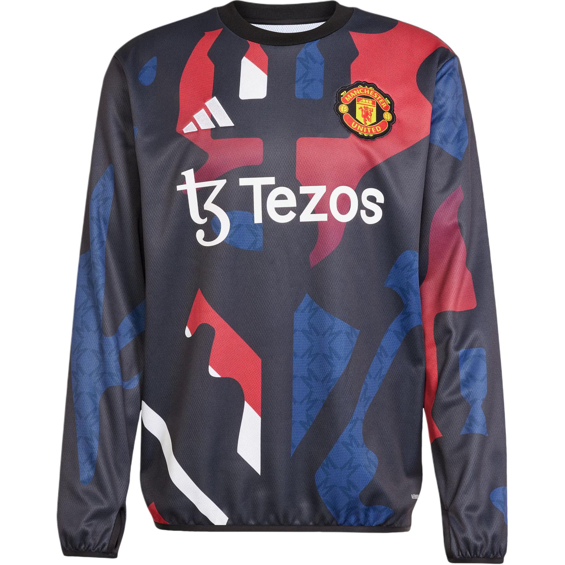 Adidas Футболка MUFC мужская black/red/jade white/dark indigo — фото 3