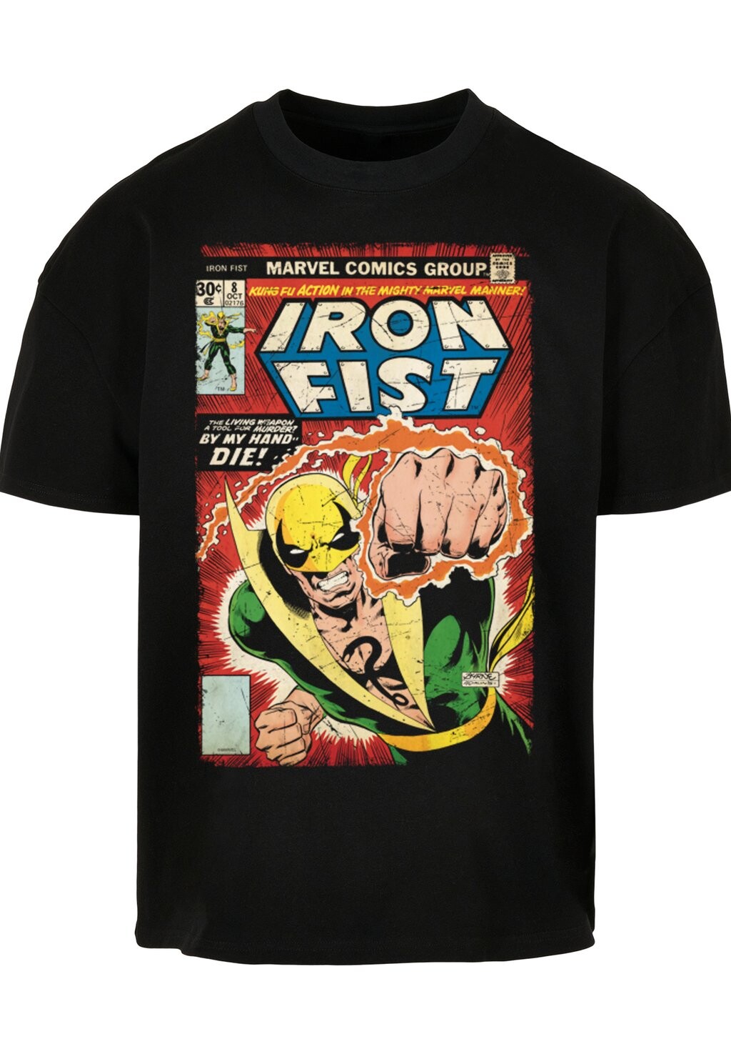 

Футболка с принтом MARVEL IRON FIST COVER F4NT4STIC, черный