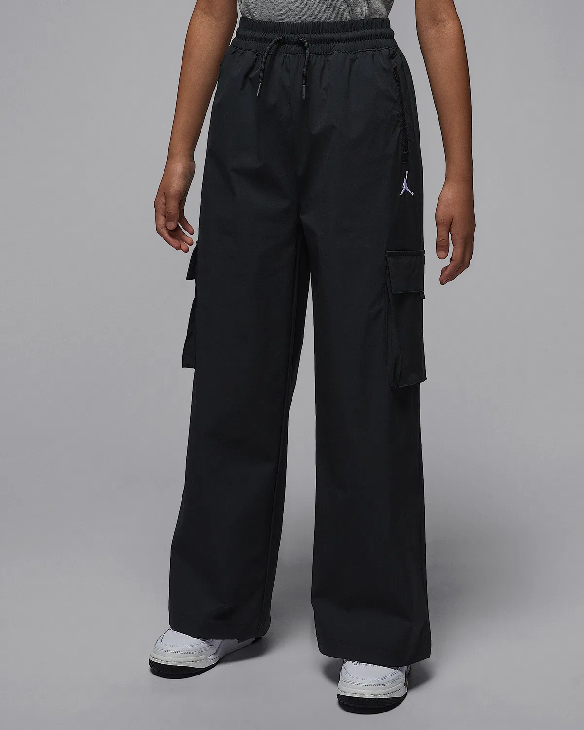 Детские карго-штаны Jordan Post-Up Open, Black