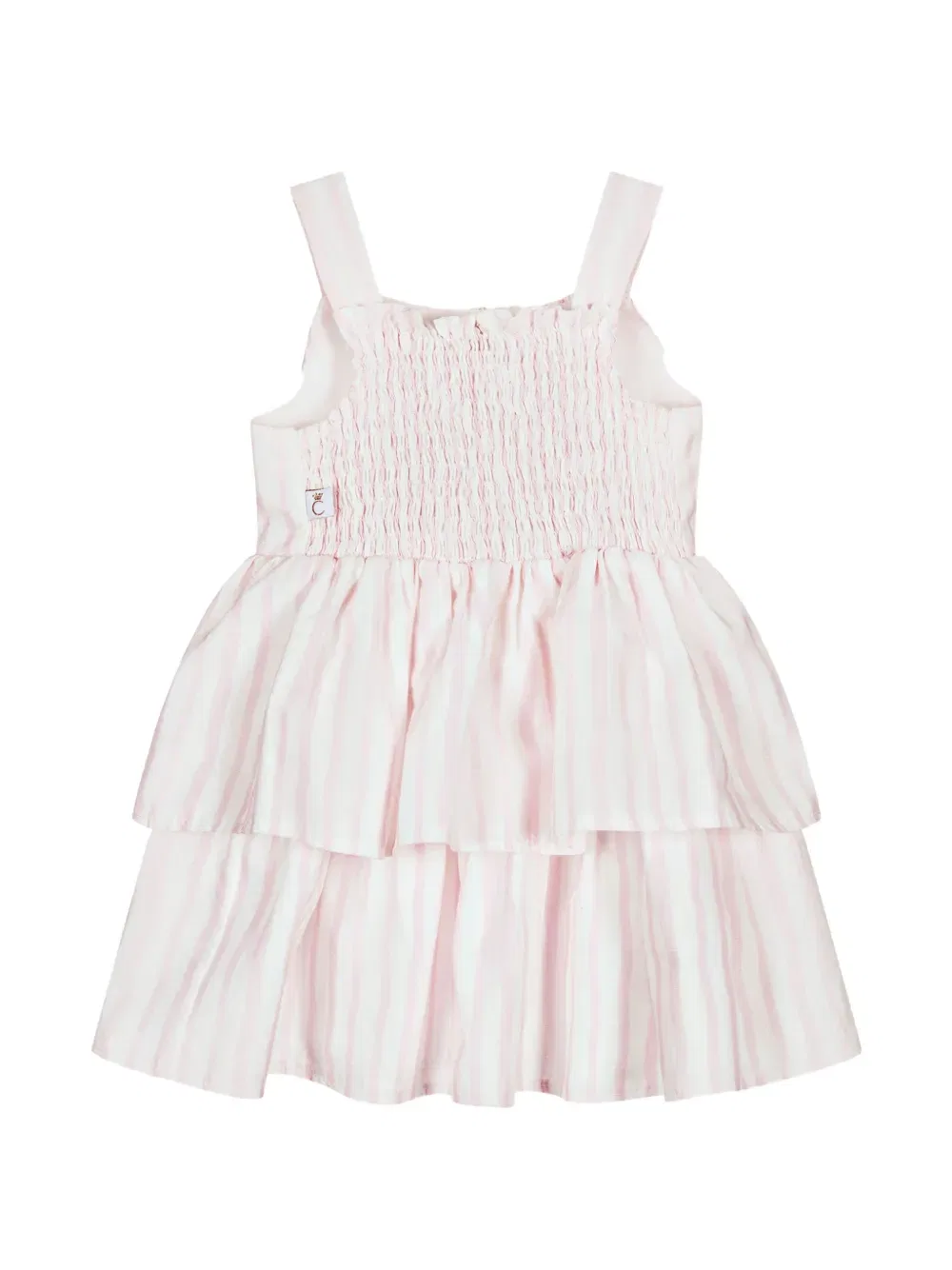 Комплект из двух платьев в полоску с бантом Cacharel Kids, розовый — фото 3