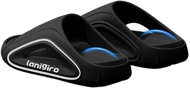 

Мужские слайд-сандалии FSwinder с толстой подошвой, легкие EVA, модные, противоскользящие, для дома и улицы, летние домашние тапочки, черный