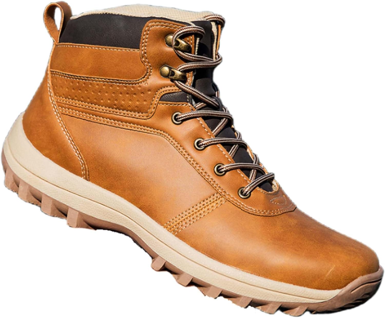 

Мужские походные ботинки, противоскользящие, для скалолазания, большого размера, водонепроницаемые, кроссовки для трейл-раннинга, уличная обувь, ботинки до щиколотки, кожаные боевые пустынные ботинки Generic, коричневый