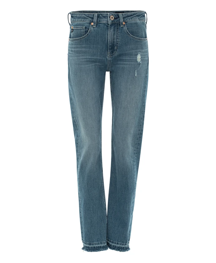 

Узкие джинсы с высокой посадкой в стиле «девушки» Ag Jeans, синий