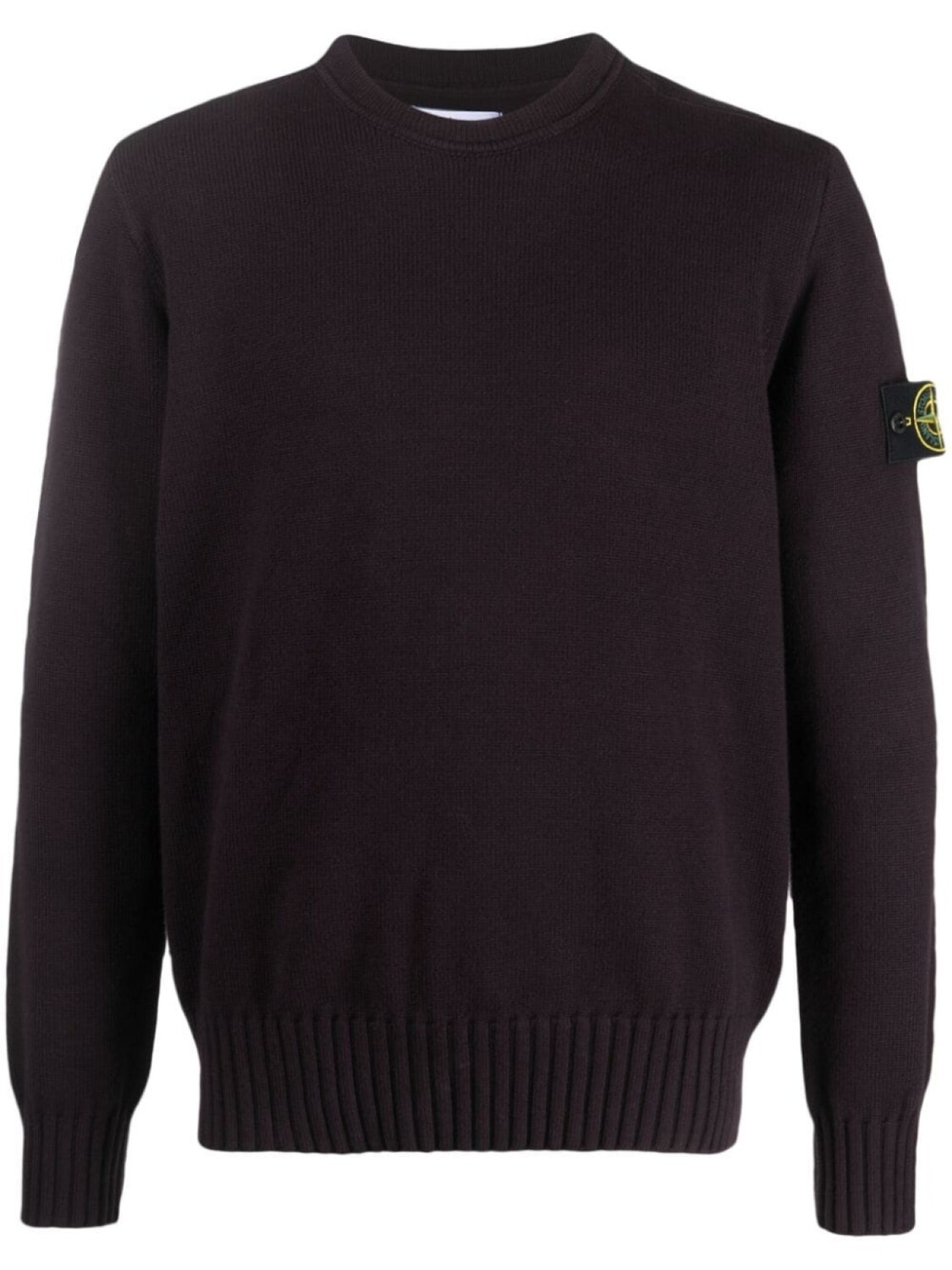 

Stone Island фактурный джемпер с нашивкой Compass, фиолетовый