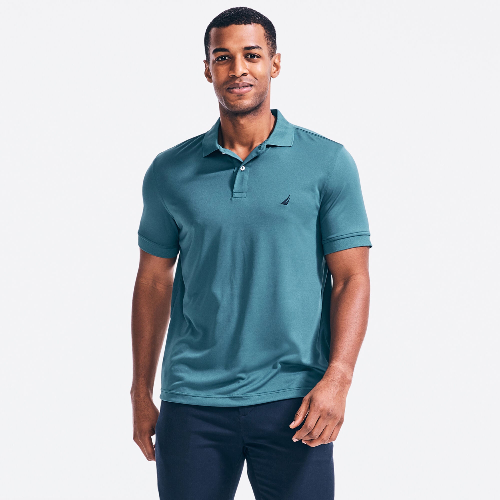 

Мужская футболка-поло для гольфа Nautica Classic Fit Performance, цвет deep atlantic 19-4726 tcx