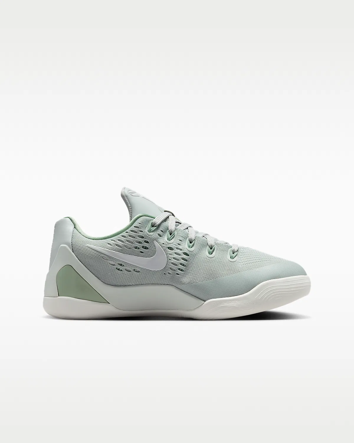 Детские баскетбольные кроссовки Kobe IX Low EM, Light Silver/Summit White/Steam — фото 3