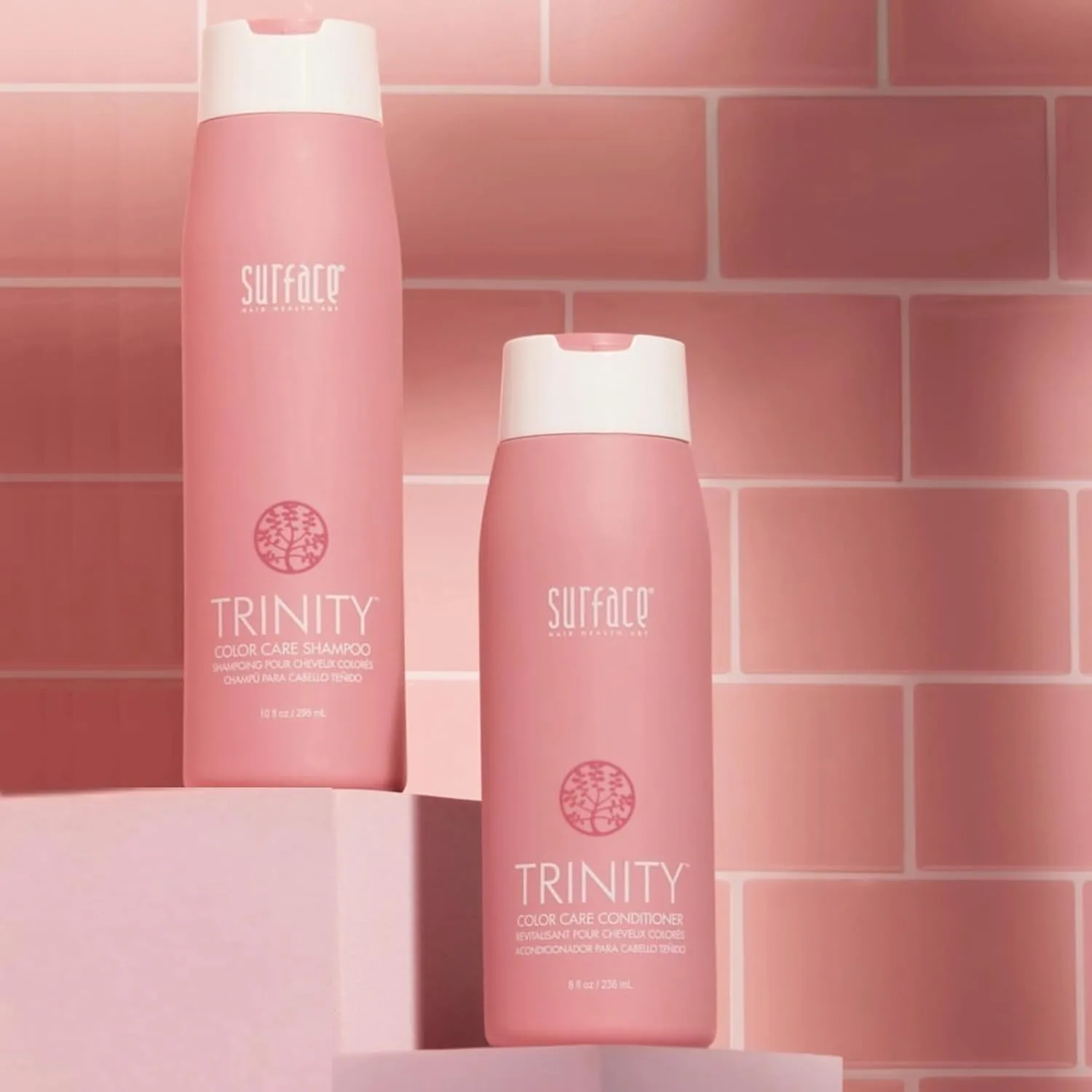 Набор из двух средств для ухода за окрашенными волосами Surface Hair Trinity Color Care: шампунь и кондиционер для стойкого окрашивания, сохраняющие цвет, сильные и здоровые волосы. — фото 3